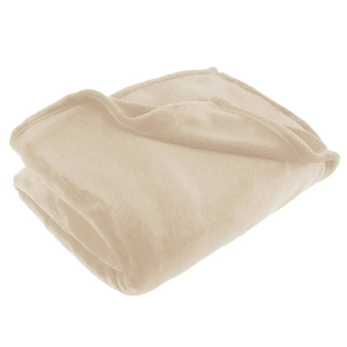 Flannel Fleece Throw Blanket- for Couch, Home Décor, Bed, Sofa & Chair- Oversized 60 X 70- Lightweight, Soft & Plush Microfiber in Desert Tan by