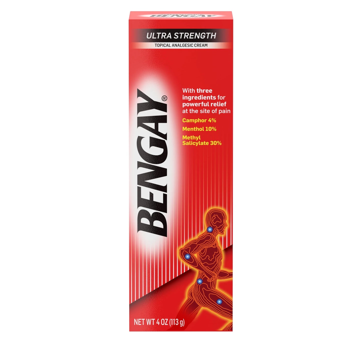 (2 Pack) Ultra Strength Non-Greasy Topical Pain Relief Cream, 4 Oz