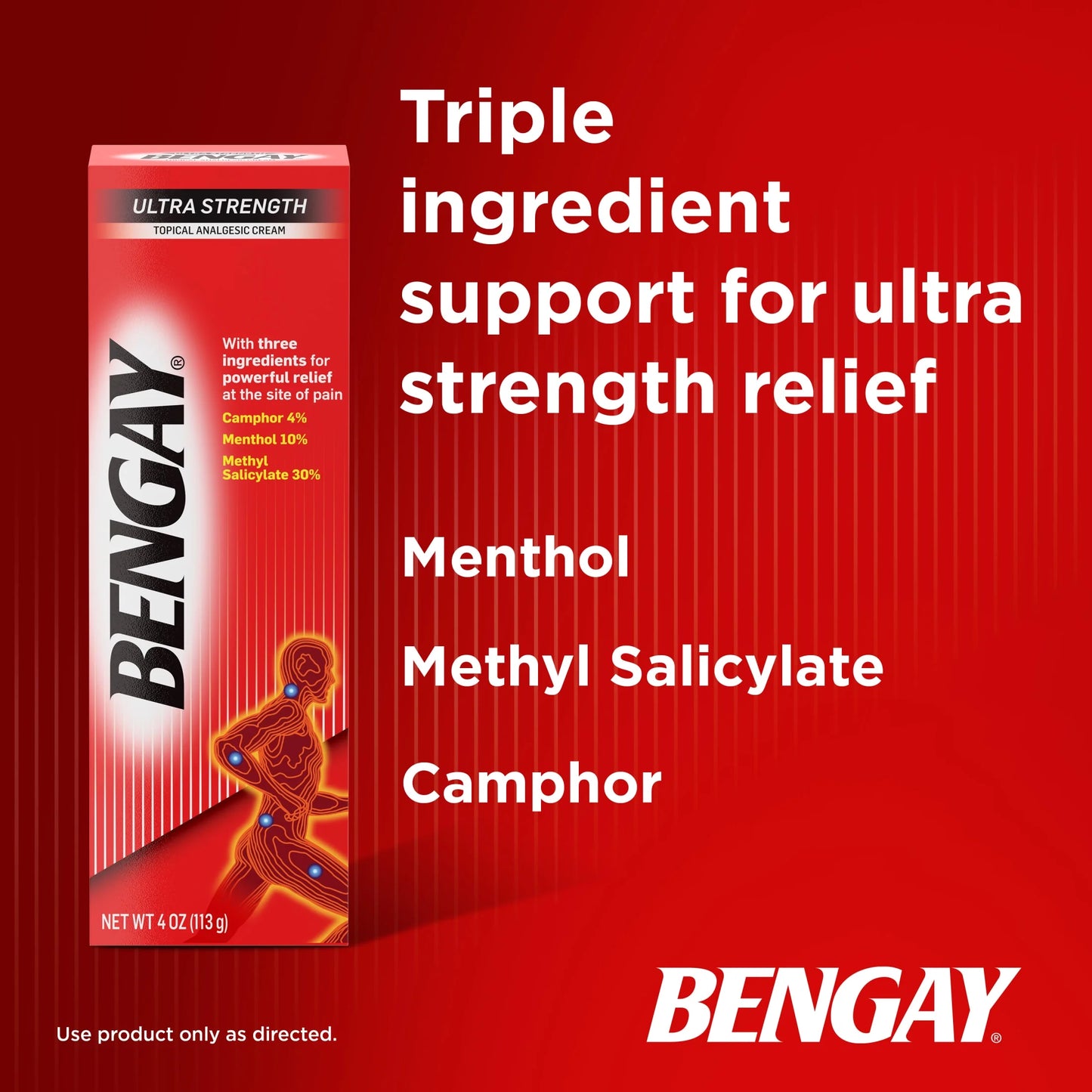 (2 Pack) Ultra Strength Non-Greasy Topical Pain Relief Cream, 4 Oz