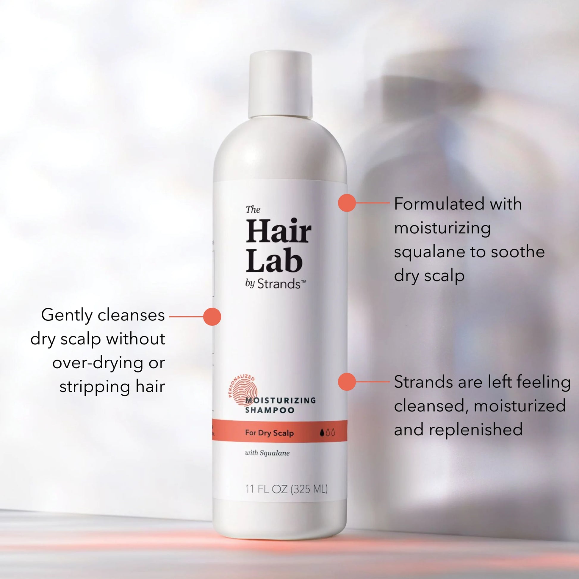 Moisturizing Shampoo with Squalane for Dry Scalp, Sulfate & Paraben Free, 11 Oz.