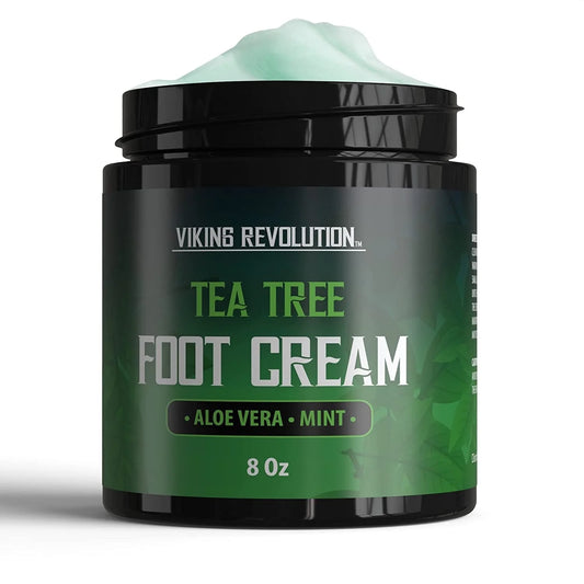 - Tea Tree Foot Cream for Dry Cracked Feet - Foot Cream & Balm W/ Aloe Vera & Mint - Minty Scent, 8 Oz